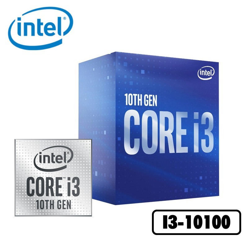 Intel i3-10100【4核/8緒】3.6GHz(↑4.3GHz)