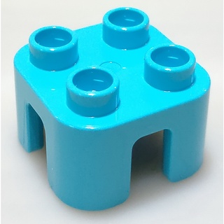 【得寶Duplo】水藍色 椅子 板凳 桌腳 支柱 家具 配件 大顆粒 積木 [樂高玩家★正版LEGO]