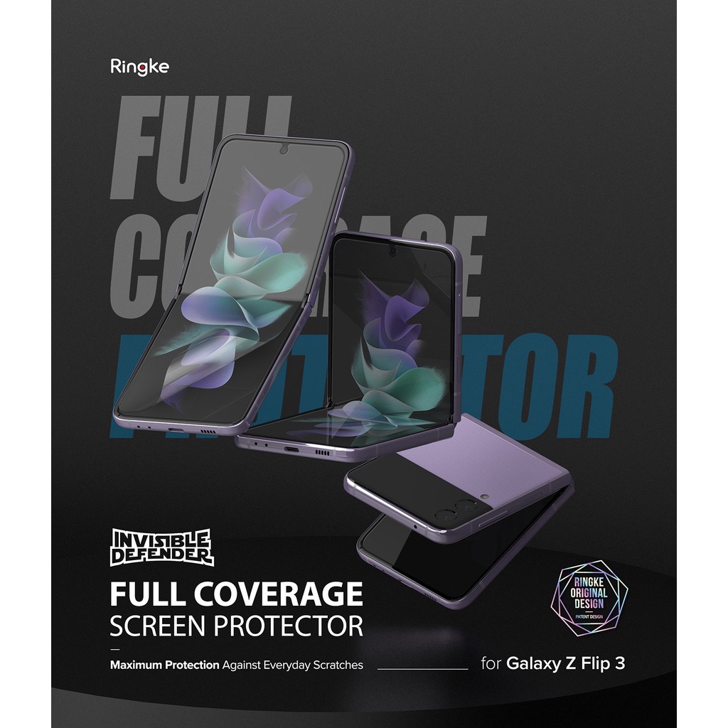 【Ringke】三星 Galaxy Z Flip 3 Screen Protector 螢幕保護貼 2片裝 Flip3