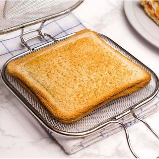 BreadLeaf 不鏽鋼麵包烤網 熱壓吐司神器 熱壓三明治 炭烤吐司 三明治烤箱烤網