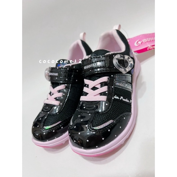 《現貨出清不必等》正版 月星 moonstar SSK10626 黑色 簡約夢幻 閃電競速童鞋 機能鞋  機能童鞋 零碼