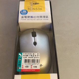 TCSTAR TCN536 商務辦公 省電4D光學無線滑鼠 4D/三段DPI/左右對稱/省電 2.4G無線滑鼠 滑鼠