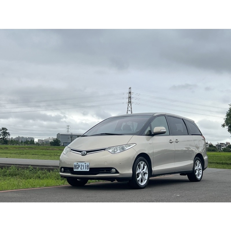 售2007年 TOYOTA PREVIA 2.4頂級豪華版 實跑10萬 棕色 一手車 可全額貸 0987707884汪