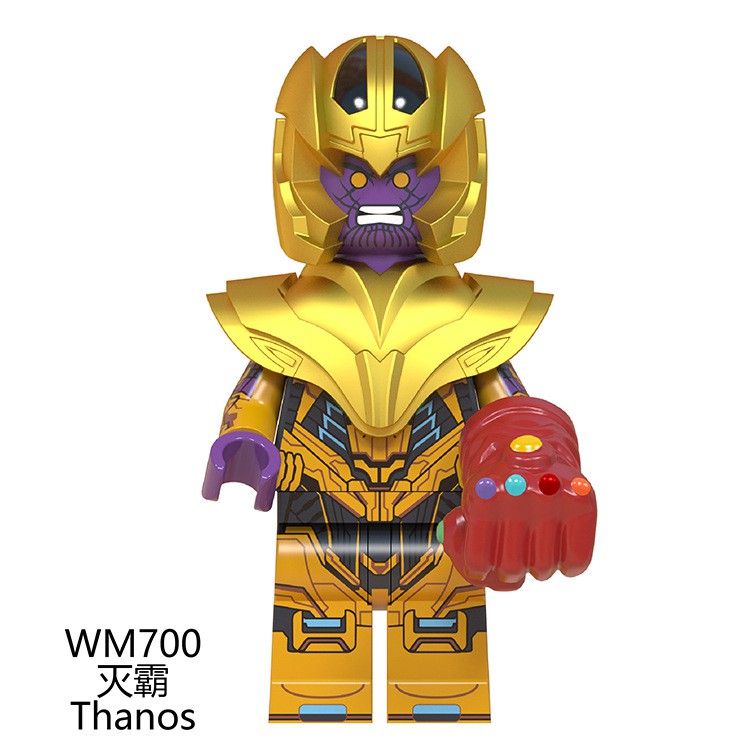 JZBK 積木人偶 WM700 薩諾斯 滅霸 + 無限手套 Thanos