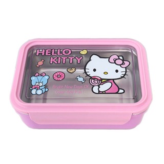 Hello Kitty 凱蒂貓不銹鋼單層分格保溫便當盒