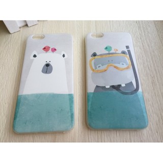 白熊河馬手機殼Apple iphone6 /6s /7 4.7吋 6/6s/7plus 5.5吋透明套手機套保護套硬殼