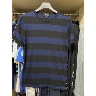 APC 藍黑色 條紋 T-Shirt 二手 美品