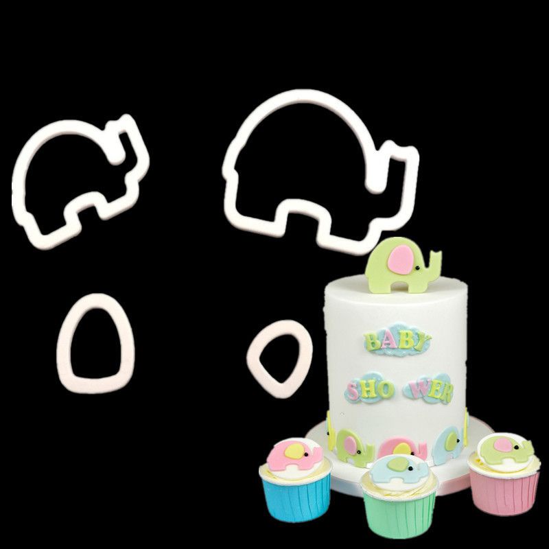【捷運江翠站】👑現貨👑💫4pcs大象切模DIY烘焙工具elephant模型做蛋糕模具☆