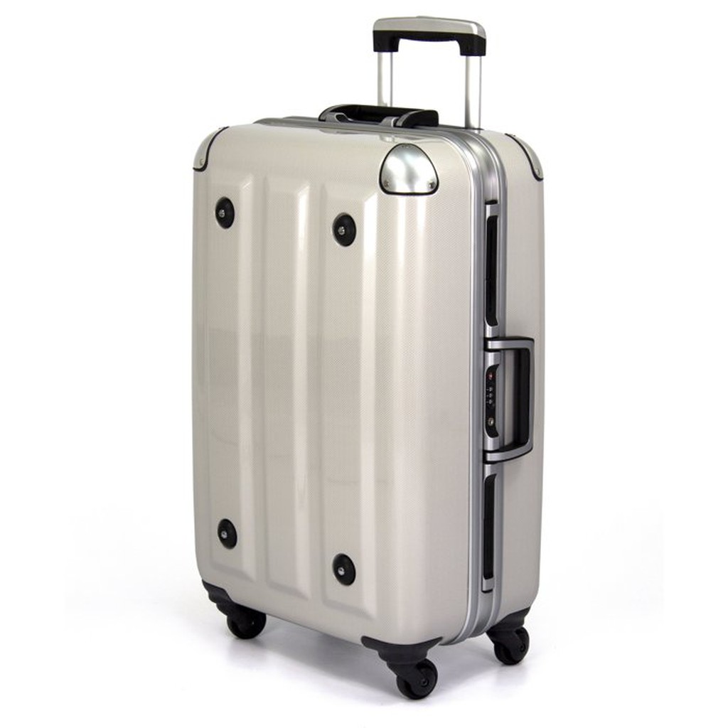 【aaronation】18吋-MOM日本品牌 PC鋁框行李箱(RU-3008-18-白) 賣場1