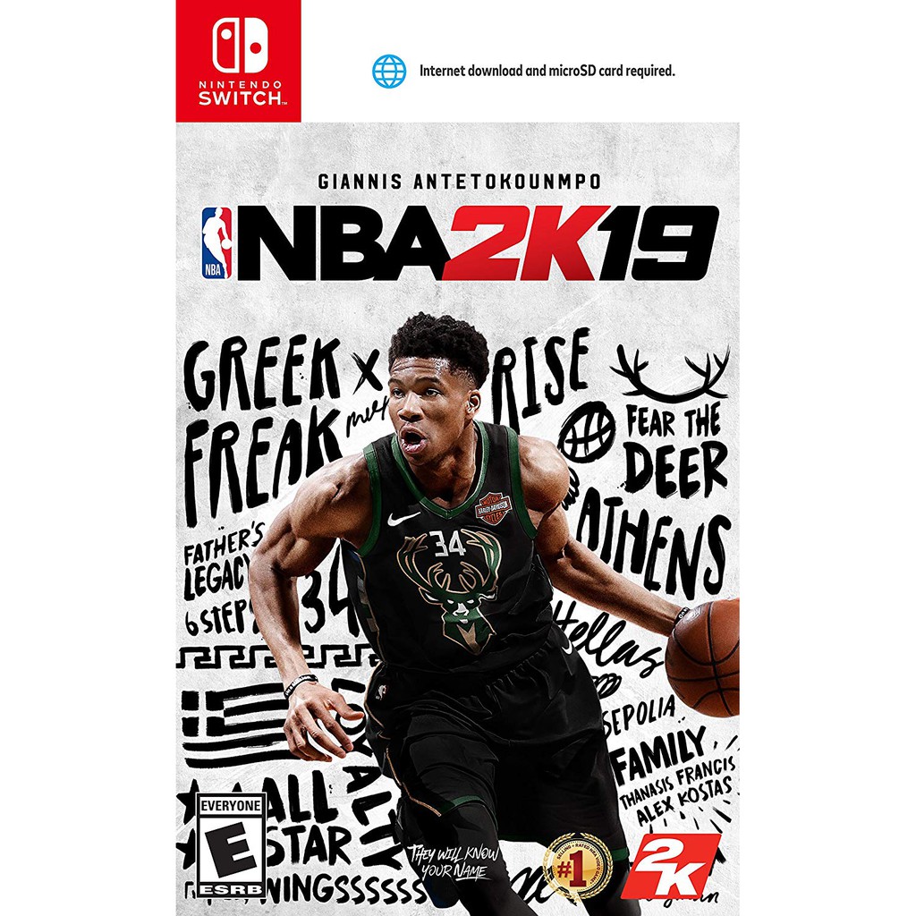 Switch NBA 2K19 (內附初回下載特典) 中文亞版 NS 美國職業籃球 全新未拆現貨