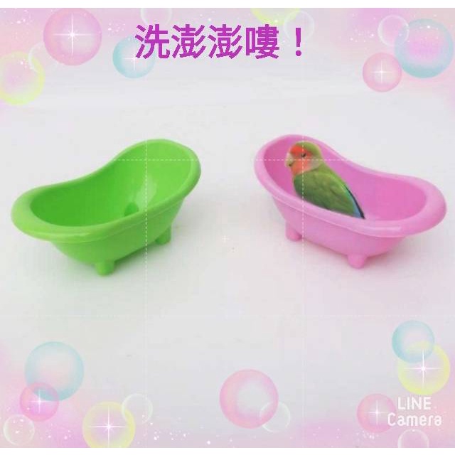 鸚鵡洗澡小浴缸 / 適用小型鸚鵡 / 鸚鵡玩具 / 鸚鵡玩水~享受洗澡樂趣