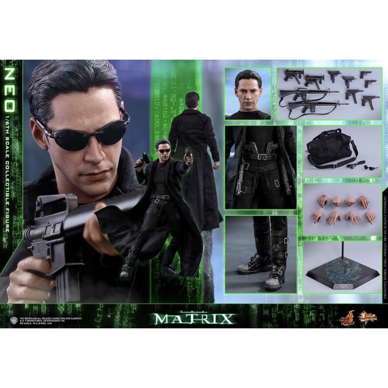 Hot Toys  MMS466駭客任務 尼歐 Neo 基努 李維 全新未拆