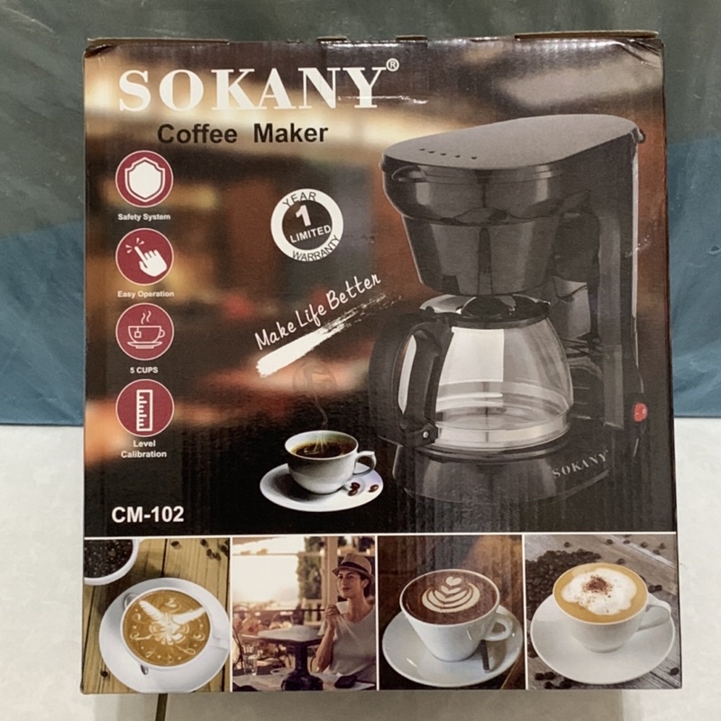 現貨 SOKANY Coffee Maker 咖啡機 0.75L