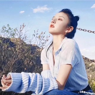 🧚‍♀️預購🌈5色♡Brandy Melville 純棉翻領孔眼排扣短袖上衣 Caroline Eyelet Top