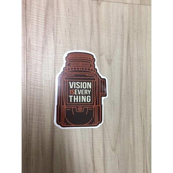 戶外 登山 Vision is Everything 露營 凹豆 outdoor 森林 防水 PVC貼紙 G
