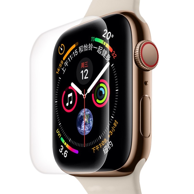 JS臺灣出貨 適用於apple watch6/5/4/3/2/1屏幕保護膜 保護貼 水凝膜iwatch保護貼膜 全屏覆蓋