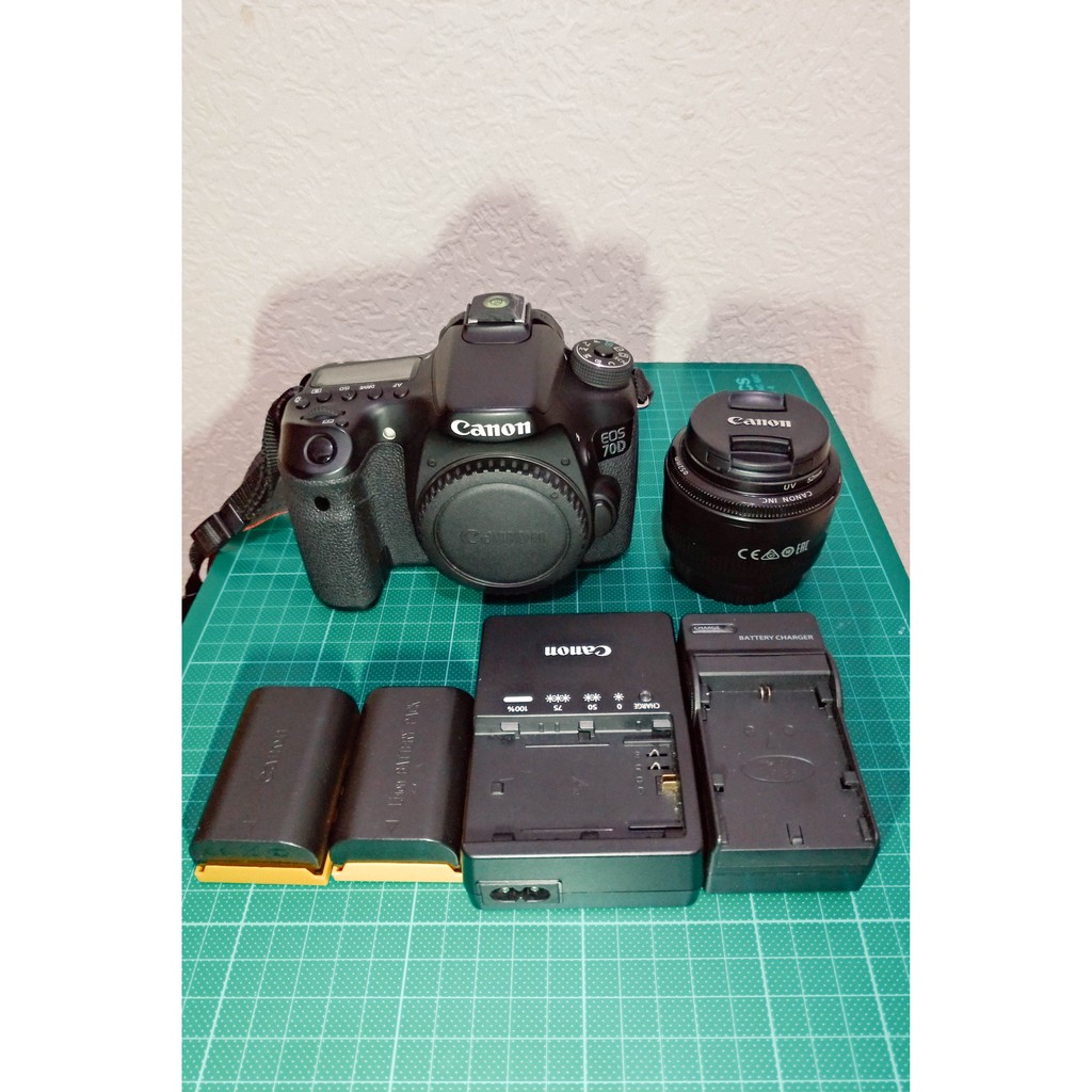 Canon 70D+EF 50mm F1.8+相機後背包