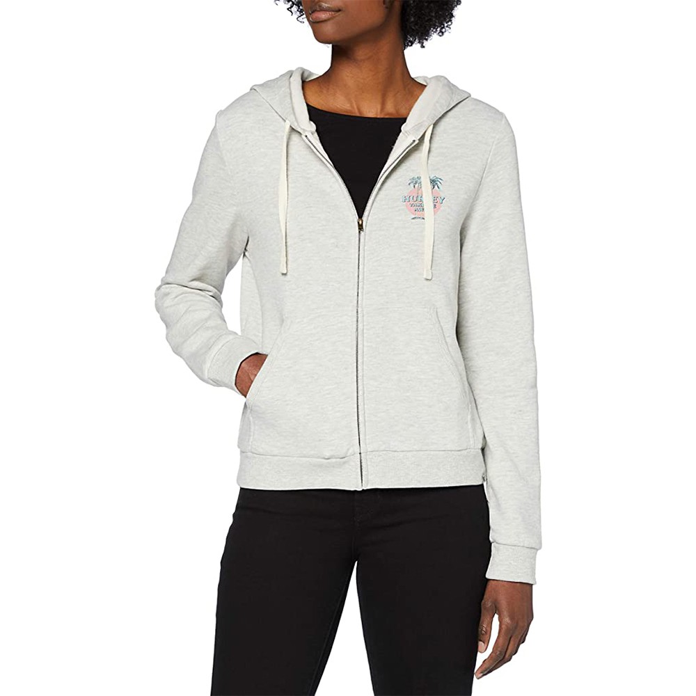 HURLEY｜女 TRES PALMS PERF FLEECE 連帽外套