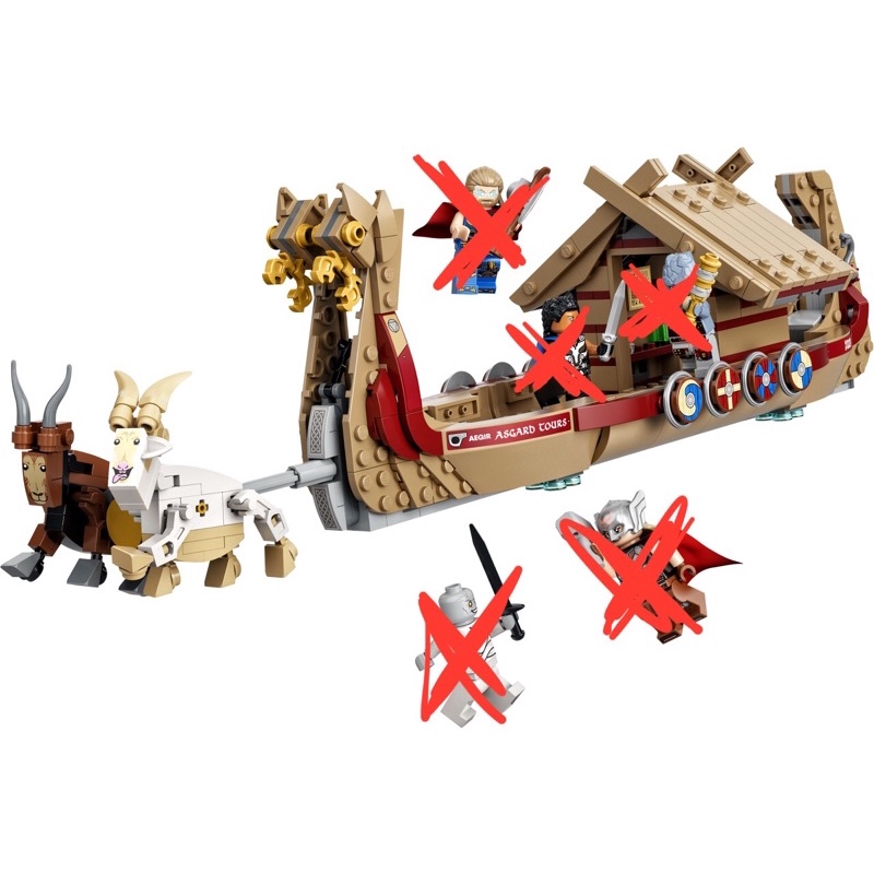 樂高 LEGO 76208 拆賣 Goat Boat 載具(全新未組)