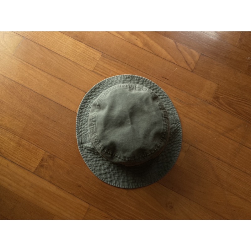 MUJI 無印良品 圓盤遮陽帽/漁夫帽 墨綠色 頭圍57.5公分