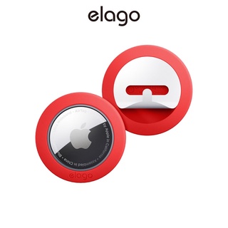 [elago] Apple AirTag 矽膠保護套和膠貼紙（2 件裝）