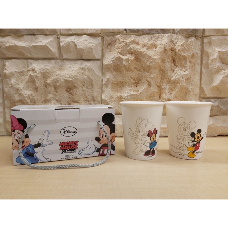 〘GY SPORTS〙迪士尼 Disney 米奇米妮二入水杯組/禮盒組DSM-2419 /馬克杯(全新含盒)