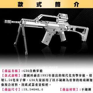 鋼鐵火星人益智玩具★ 軍用槍枝系列 (組裝玩具不可動.無法擊發) ★拼酷★MU藝模★3D立體金屬拼圖★DIY金屬模型