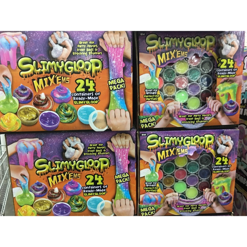 史萊姆slimy Gloop 歡樂組合包24罐黏土costco 好市多代購聖誕節禮物 蝦皮購物