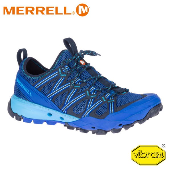 【MERRELL 美國 男 Choprock 水陸兩棲健行登山鞋《寶藍》】99857/輕量/健走/溯溪/慢跑//悠遊山水