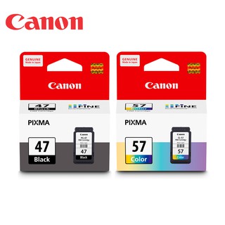 【蝦皮直營】Canon PG-47+CL-57 原廠墨水匣組合(1黑1彩) 廠商直送