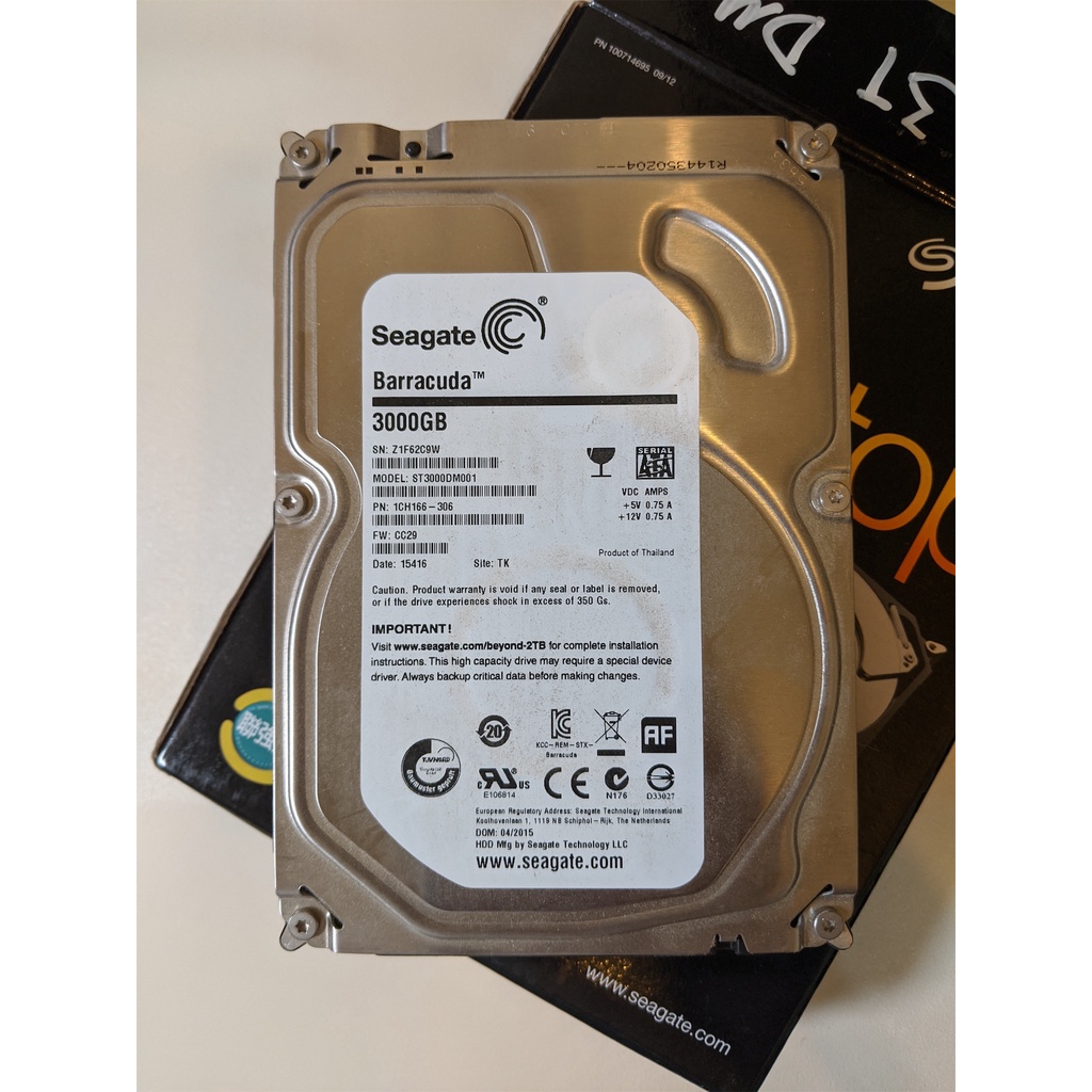 Seagate 希捷3.5寸硬碟 ST3000DM001 3TB 壞軌 報帳