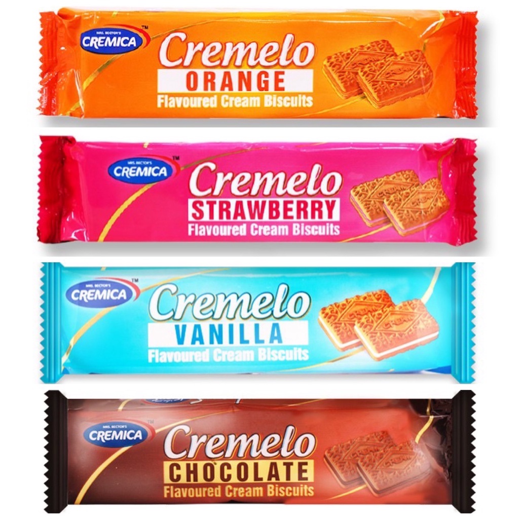 🏆《CP值爆表》Cremica Cremelo可尼佳夾心餅乾/柳橙/草莓/香草/巧克力夾心餅/全素餅乾/東南亞印度餅乾