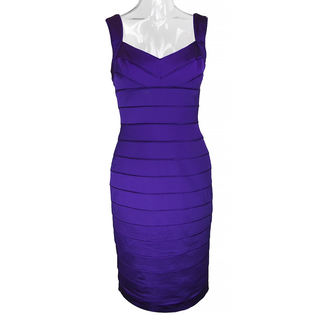 美國品牌Ralph Lauren紫羅蘭貼身剪裁無袖洋裝