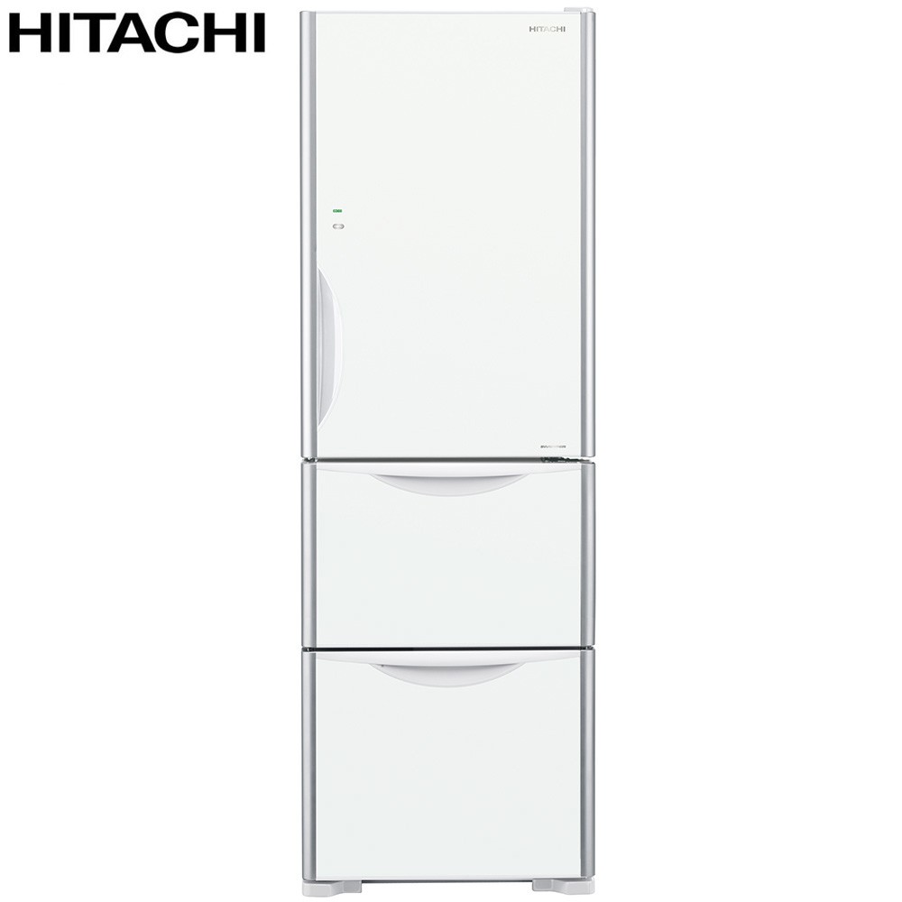 HITACHI 日立 394公升變頻三門冰箱 RG41B琉璃白(GPW) 大型配送