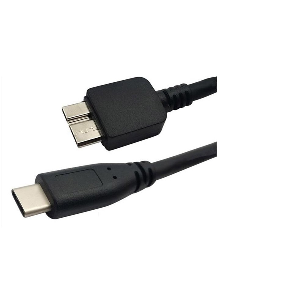 Type-C轉micro B micro-B USB3.0資料傳輸線 行動硬碟傳輸線 30公分