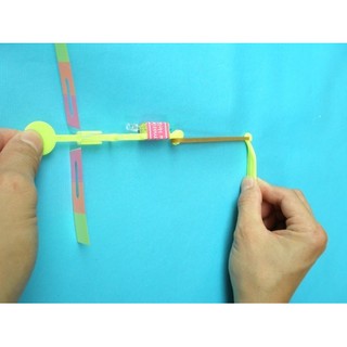 LED彈射竹蜻蜓 (小單光/彈射型)/一袋12組入 LED竹蜻蜓 發光竹蜻蜓 彈射飛箭