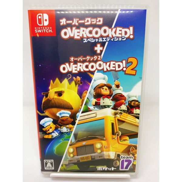 SWITCH遊戲片9成新-煮過頭1+2 Overcooked!1+2