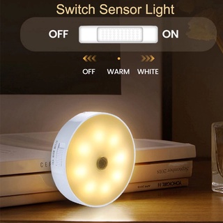 感應小夜燈 USB 可充電無線人體感應燈智能 LED 燈無閃爍自動開關,適用於樓梯臥室櫥櫃 LED