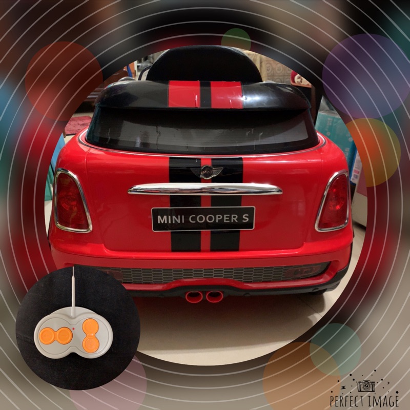 Mini Cooper 雙馬達電動搖控車 兒童電動車#九成新#買到賺到（台中市可面交）誠可小議（可刷卡）