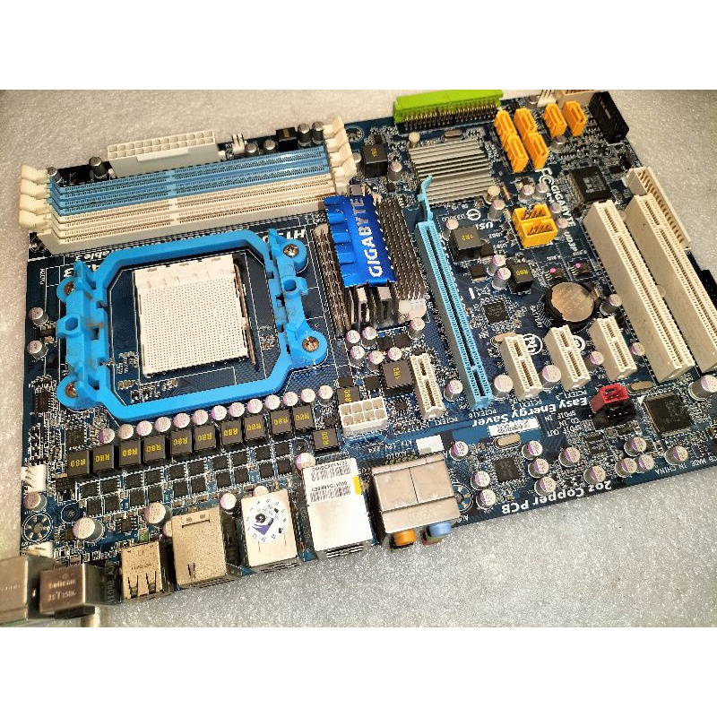 技嘉MA770-UD3P AM3主機板 DDR3記憶體插槽 中古良品 含擋板 測試正常