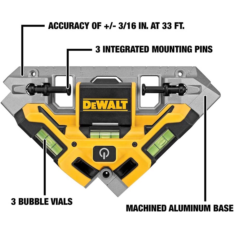 美國 得偉 DEWALT 90度角 雷射角度尺 水平尺 水平儀