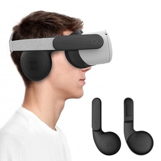 Silicone Ear Muffs For Oculus Quest 2 VR Headset Enhanced So