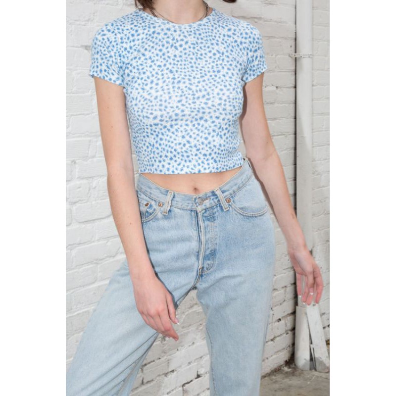 現貨 Brandy Melville Ashlyn Cheetah Top 蝦皮購物