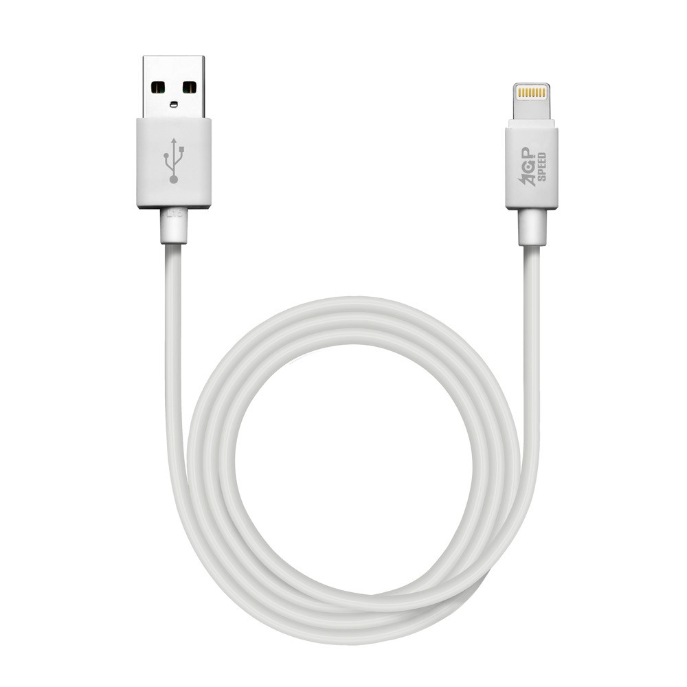 AGPSPEED｜蘋果傳輸充電線_2米USB 對 Lightning