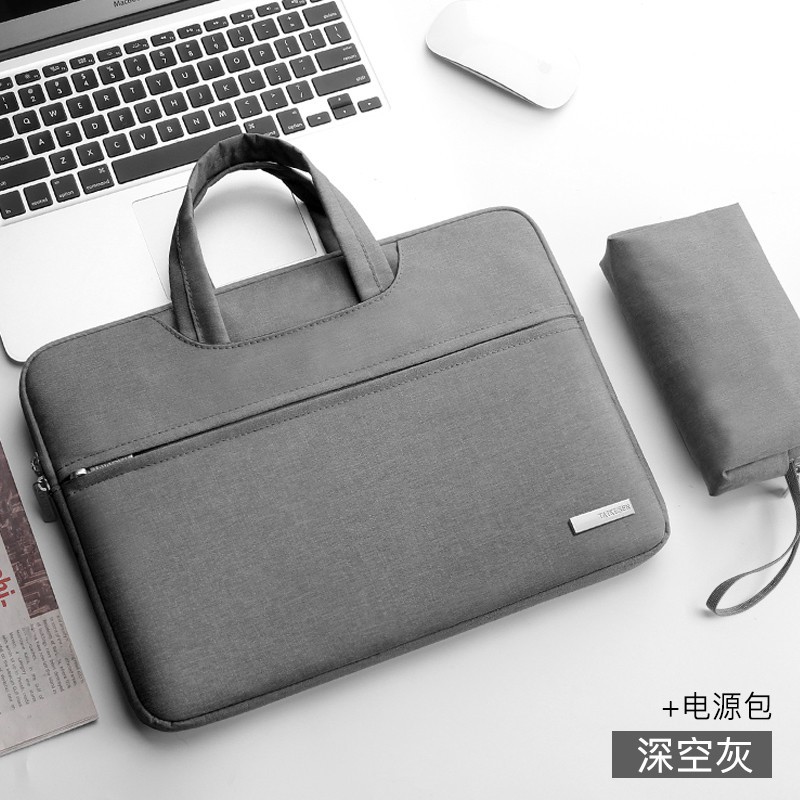 爆款日本進口【 】手提電腦包適用聯想華為蘋果華碩小米筆記型電腦包筆 