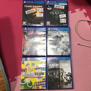 Ps4 魔法氣泡俄羅斯方塊 彩虹六號：圍攻行動 女神異聞錄 p5 看門狗 古墓奇兵：暗影 上古券軸：VR 無界天際