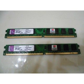 金士頓/桌上型記憶體~~2GB*2=4GB/DDR2/KVR800D2N6 (雙面16顆粒) <兩支一拍> (3)