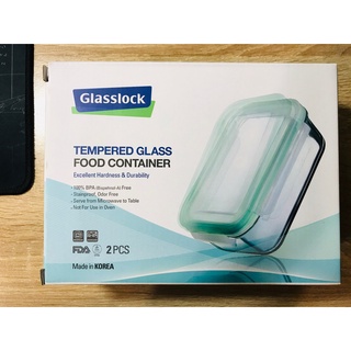 【保證全新快速出貨】Glasslock強化玻璃保鮮盒1000ml/野餐盒/密封盒/長方型微波便當盒
