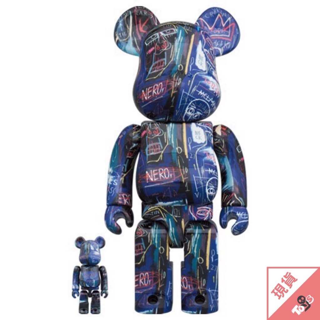 BE@RBRICK 庫柏力克熊 JEAN-MICHEL BASQUIAT #7 巴斯奇亞7 100％ &amp; 400％