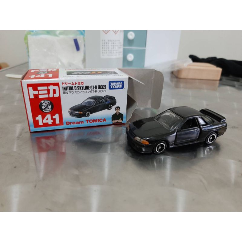 Tomica 141 頭文字D 中里毅 R32 拆檢品 附膠盒